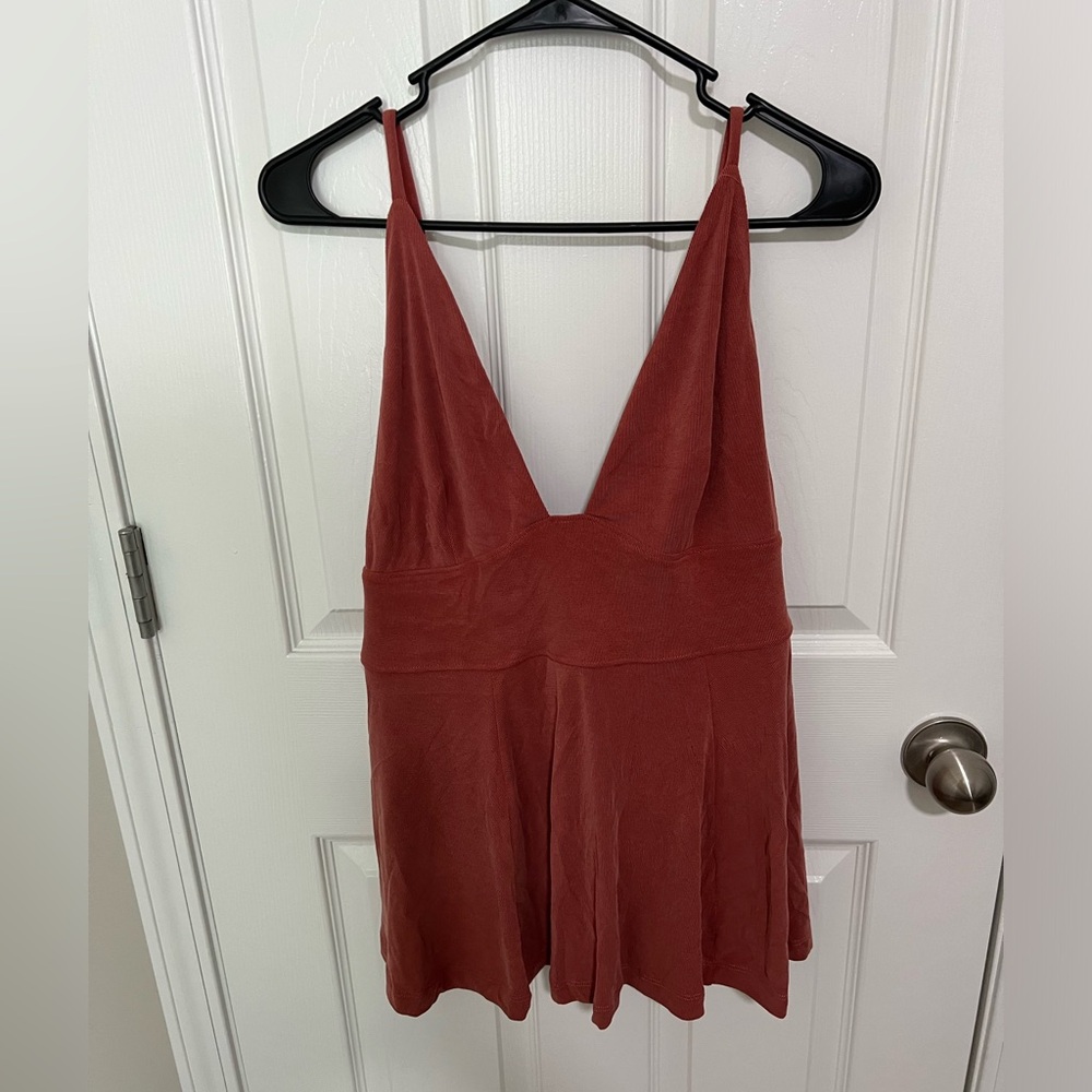 Free People Never Let You Go Strappy Ribbed Tank